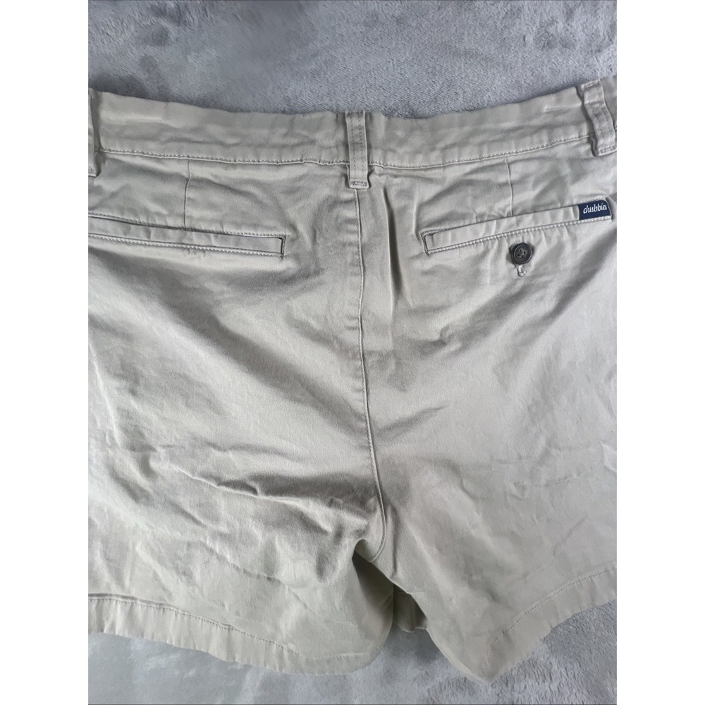 Chubbies The Original Shorts Mens Size 34 Khaki Beige 5.5" Stretch Regular Fit - Picture 3 of 12